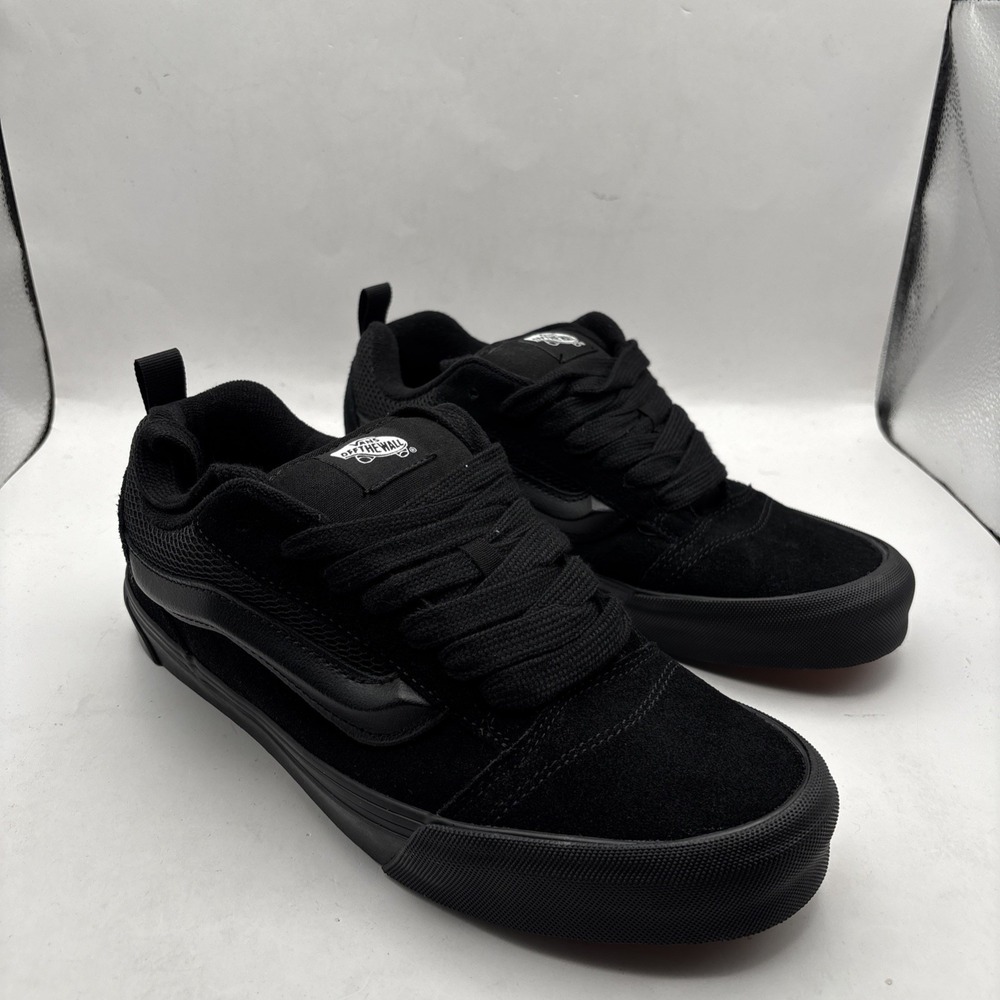 Vans Knu Skool Black Black Mens 9.5 Y2K Skate Shoes‎ VN0009QCBKA w Box